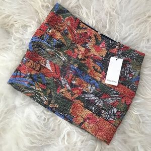 ROSEANNA Floral Print Mini Skirt